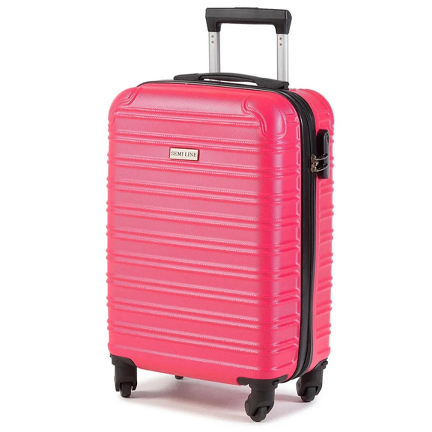 Чемодан SEMI LINE T5491-2 с кодовым замком 20" ABS-пластик 35 л Розовый (DAS303811)