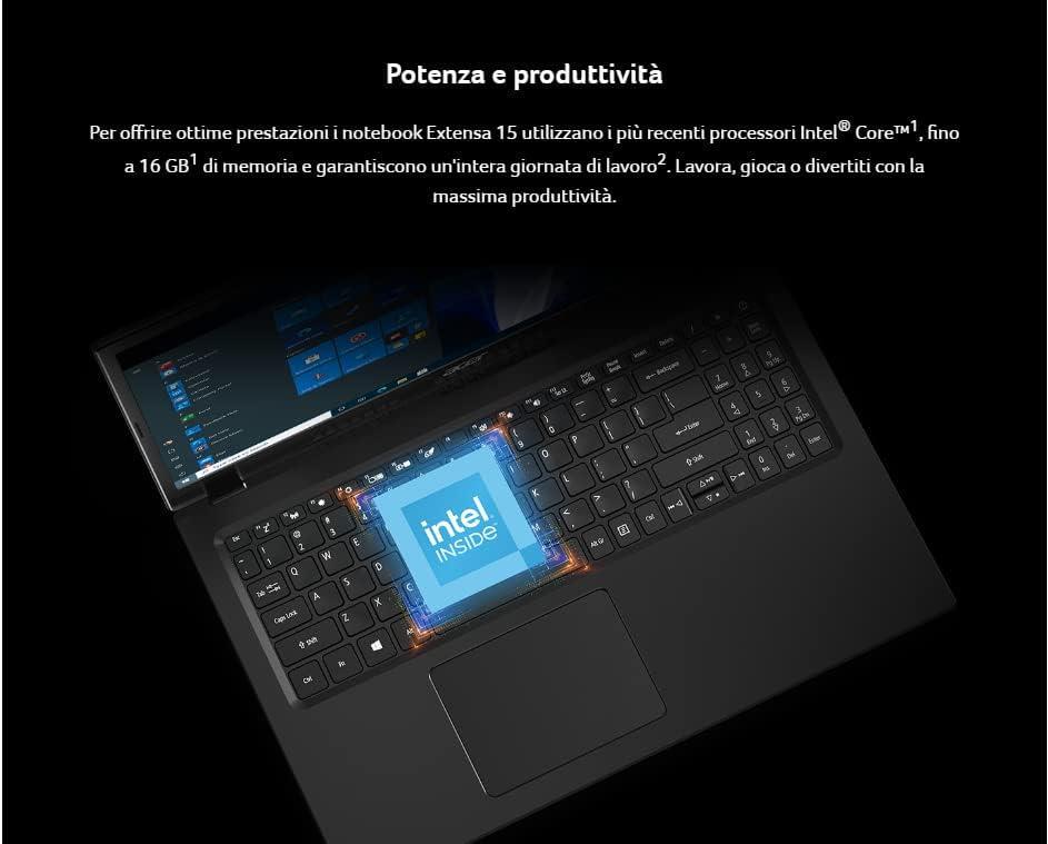 Ноутбук Acer Extensa EX215-31 15,6" FHD Celeron N4020 2,8 GHz 8 Гб ОЗУ 256 SSD PCIe NVMe Windows 11 - фото 6 Ноутбук Acer Extensa EX215-31 15,6" FHD Celeron N4020 2,8 GHz 8 Гб ОЗУ 256 SSD PCIe NVMe Windows 11 - фото 6