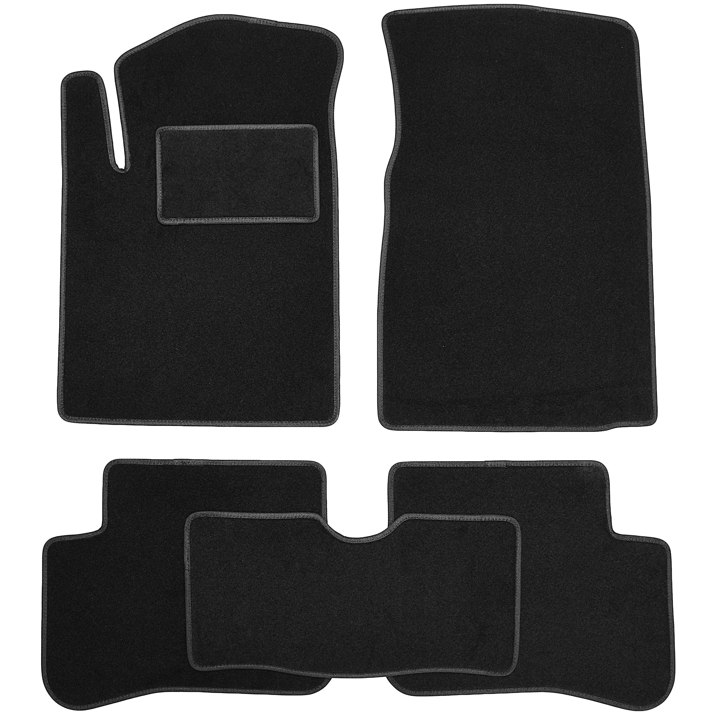 Коврики в салон для Toyota Yaris '99-06 текстильные Черный (21347)