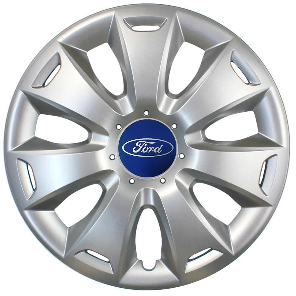 Колпаки SJS 417 с логотипом Ford R16 4 шт. Серебристый (2654562501)