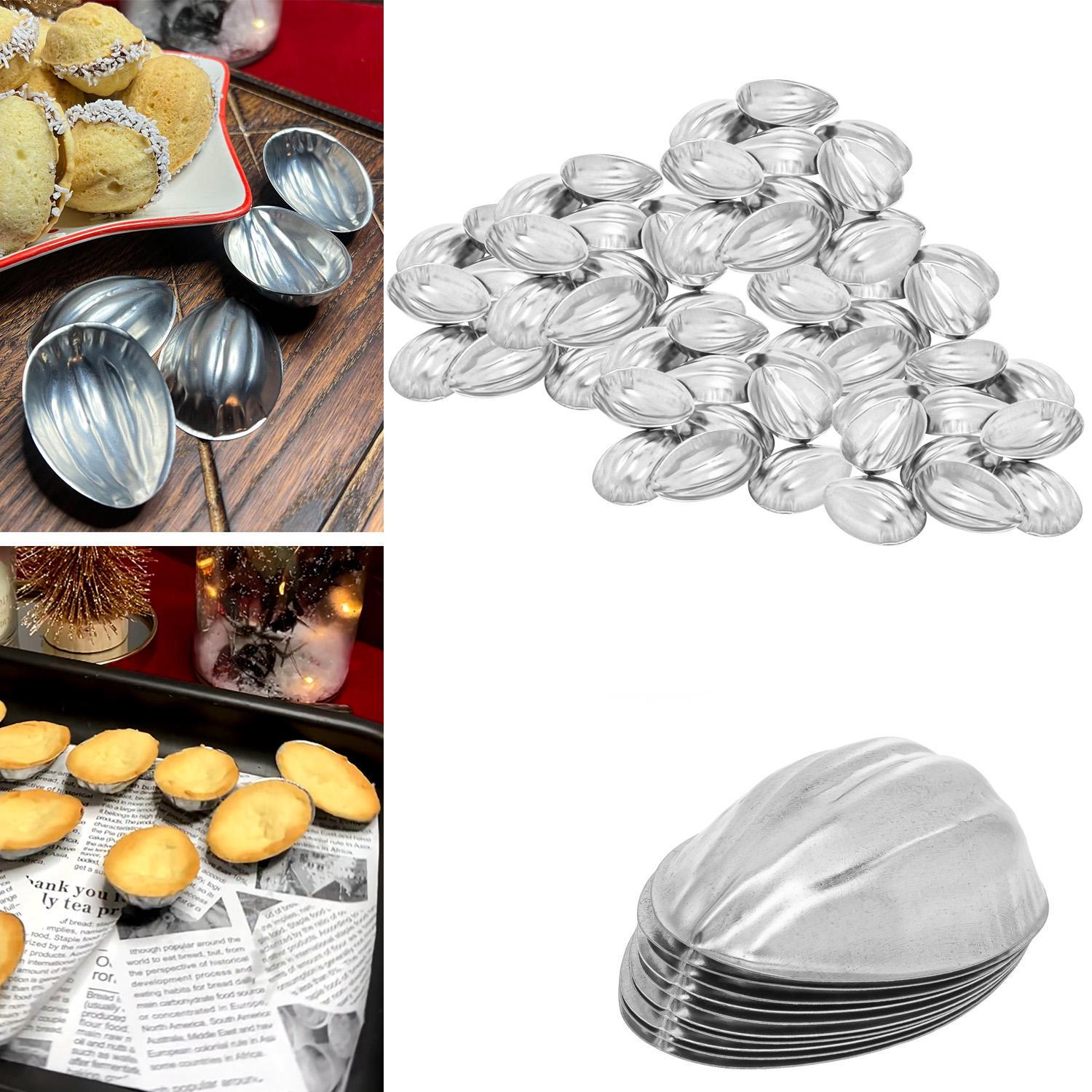 Набор формочек порционных для выпечки печенья Орешки с ребристой поверхностью 60 шт. (26250638) - фото 7