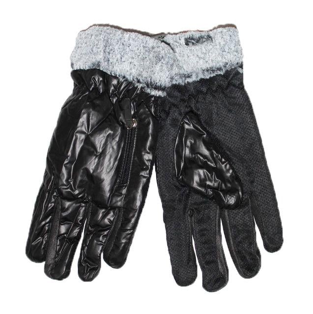 Мужские болоневые перчатки с противоскользящей ладошкой №16-6-8 размер универсальный Черный (DR007715) Мужские болоневые перчатки с противоскользящей ладошкой №16-6-8 размер универсальный Черный (DR007715)