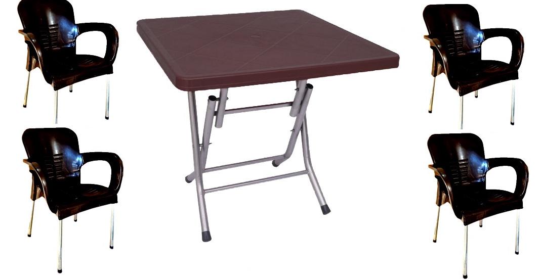 Комплект мебели стул Венус 4 шт. со столом складным Бари (26248725)