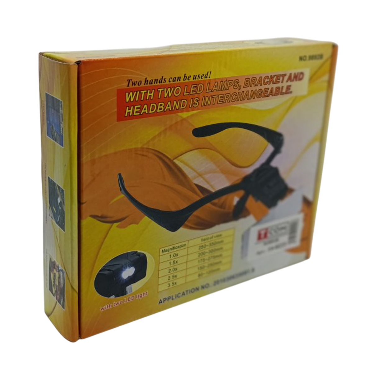 Лупа-окуляри бінокулярна 9892B з 2LED підсвічуванням 5 лінз 1X/1,5Х/2Х/2,5Х/3,5Х Black (160410) - фото 9 Лупа-окуляри бінокулярна 9892B з 2LED підсвічуванням 5 лінз 1X/1,5Х/2Х/2,5Х/3,5Х Black (160410) - фото 9