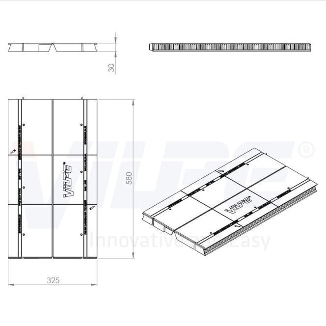 Коньковий аератор AIRIDGE FELT-Vilpe для бітумної черепиці 0,58 м.п. 9005 Чорний - фото 7 Коньковий аератор AIRIDGE FELT-Vilpe для бітумної черепиці 0,58 м.п. 9005 Чорний - фото 7