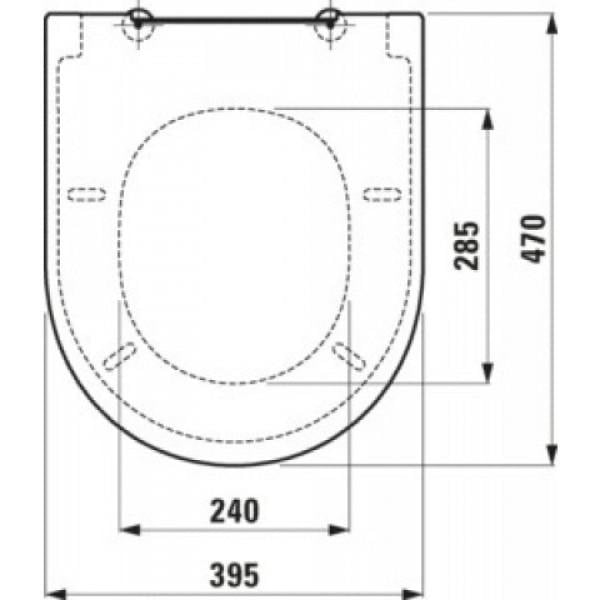 Сидіння з кришкою Laufen The Classic білий (H8918510000001) - фото 2