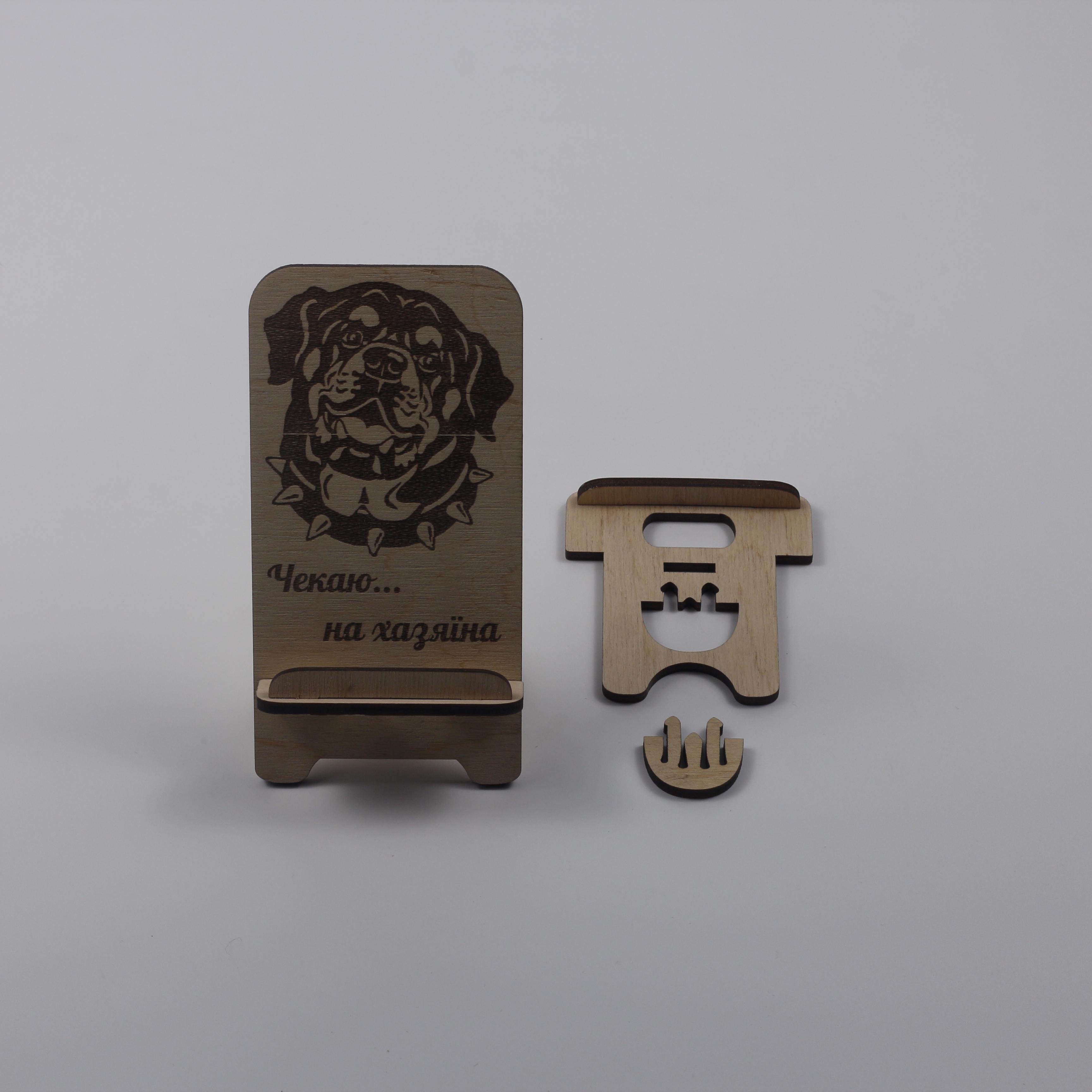 Підставка-тримач для телефону з дерева 48 (03020051) - фото 6 Підставка-тримач для телефону з дерева 48 (03020051) - фото 6