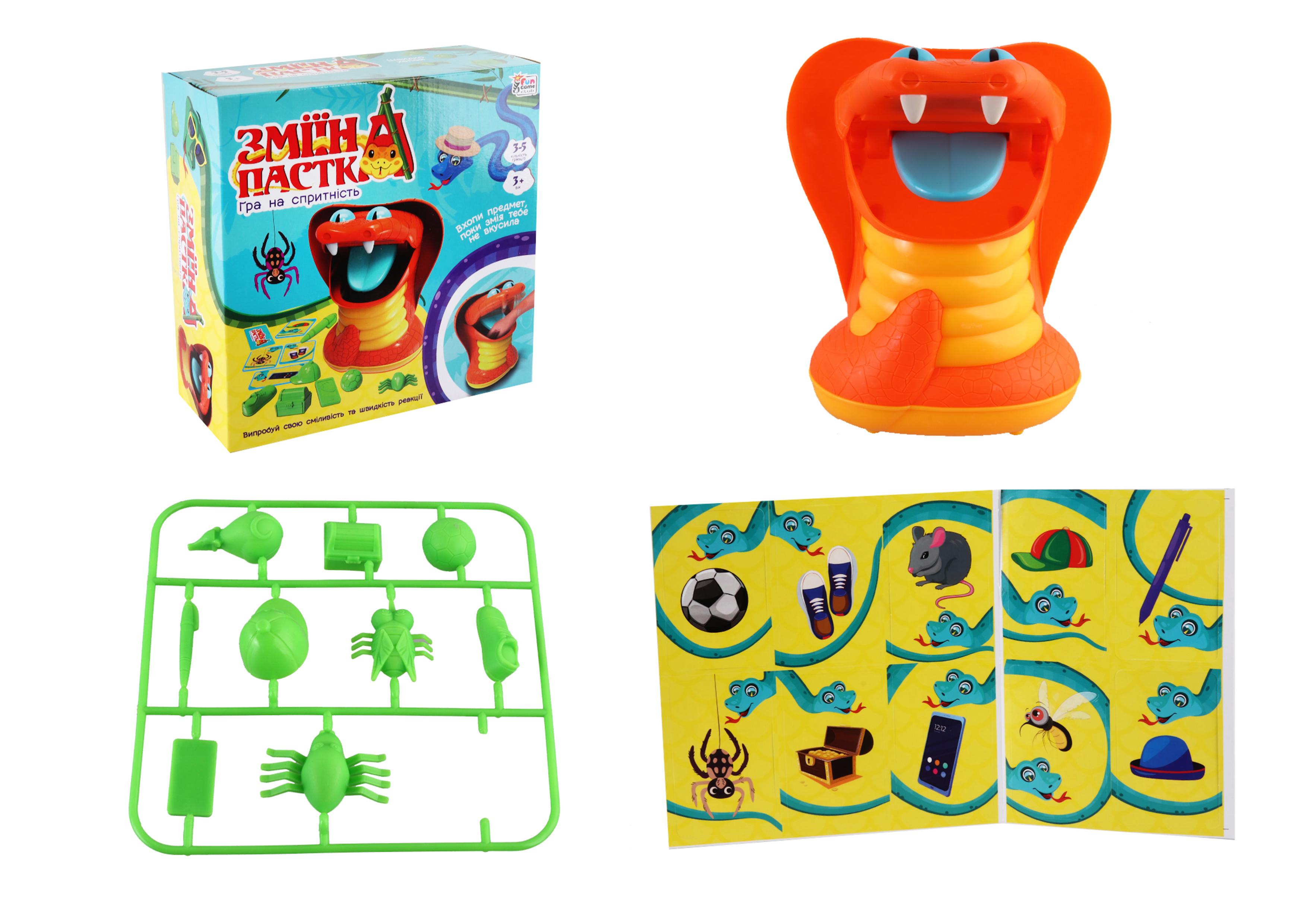 Настільна гра 4FUN Game Club Зміїна пастка ігрова платформа/10 карток/10 предметів (MTT-177121)