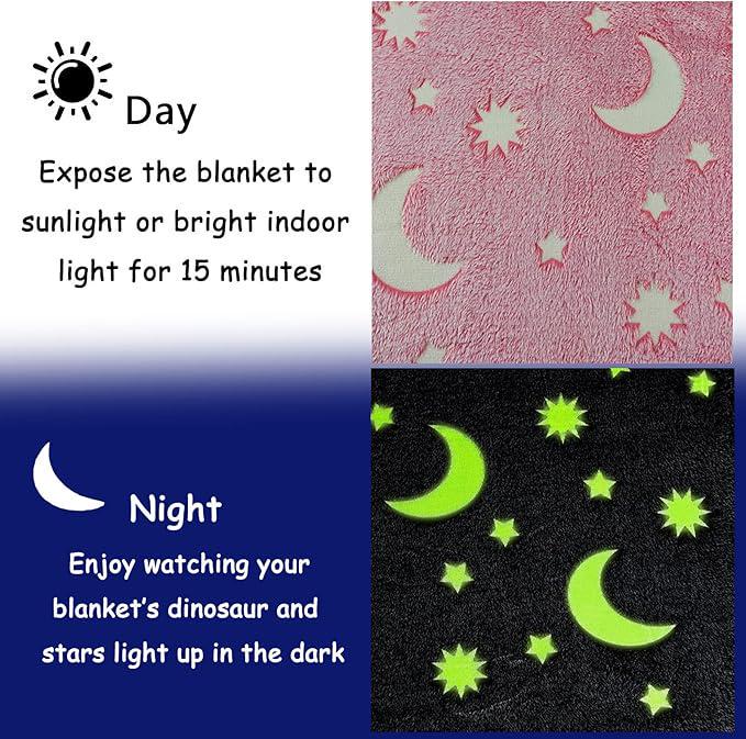 Плед Зіркове небо світиться у темряві 150х200 см Рожевий (2104618354) - фото 3 Плед Зіркове небо світиться у темряві 150х200 см Рожевий (2104618354) - фото 3