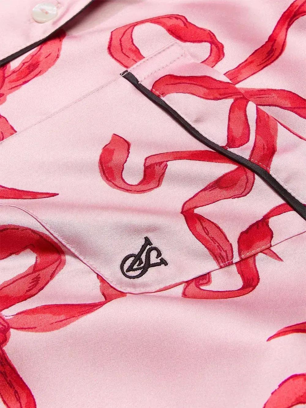 Піжама сатинова сорочка/штани Victoria's Secret Glazed Satin Long PJ Set Short XS Рожевий (2681254D) - фото 6 Піжама сатинова сорочка/штани Victoria's Secret Glazed Satin Long PJ Set Short XS Рожевий (2681254D) - фото 6