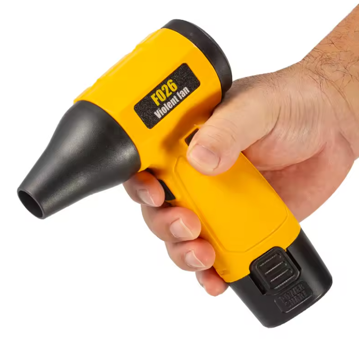 Повітродув Violent Fan F026 5400 mAh DC12V Yellow/Black (110620) - фото 3