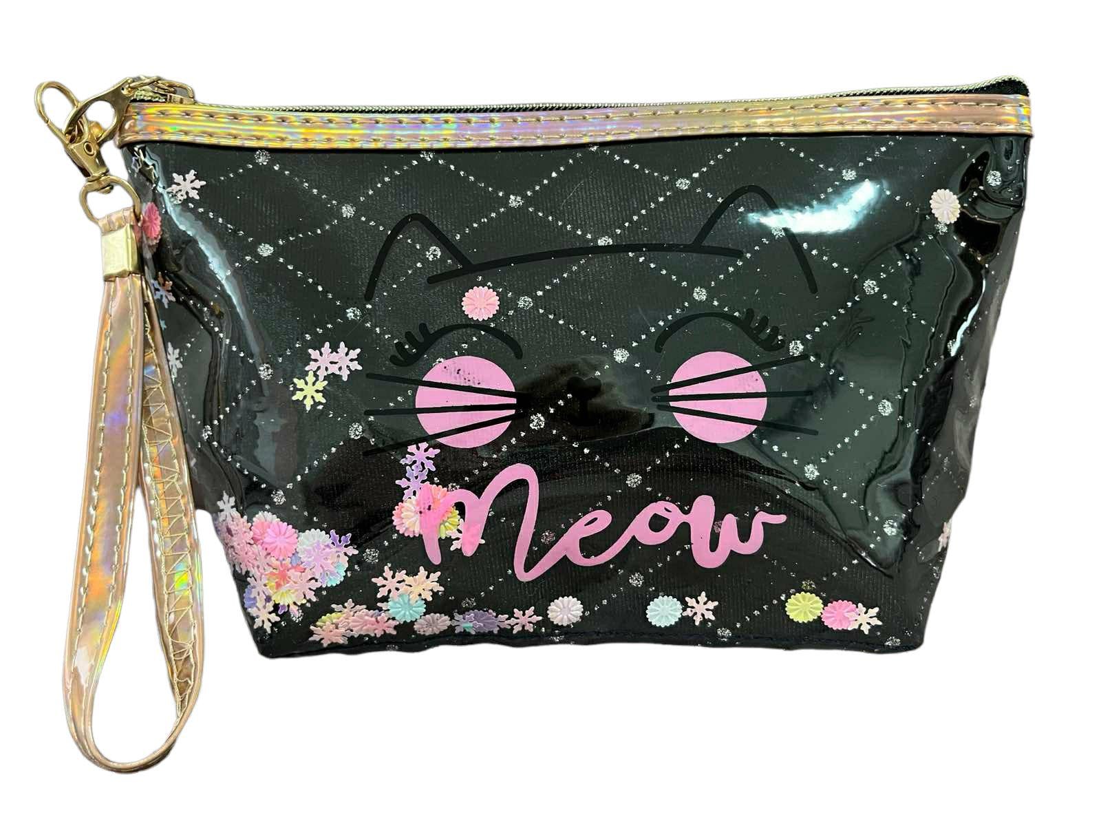 Женская косметика Meow АРТ 11653-2 бархатная 23х14х6 см Черный (24423112)