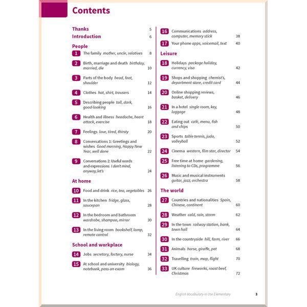 Книга Michael McCarthy/Felicity O'Dell "English Vocabulary in Use Third Edition Elementary with answer key" (ISBN:9781316631539) - фото 2