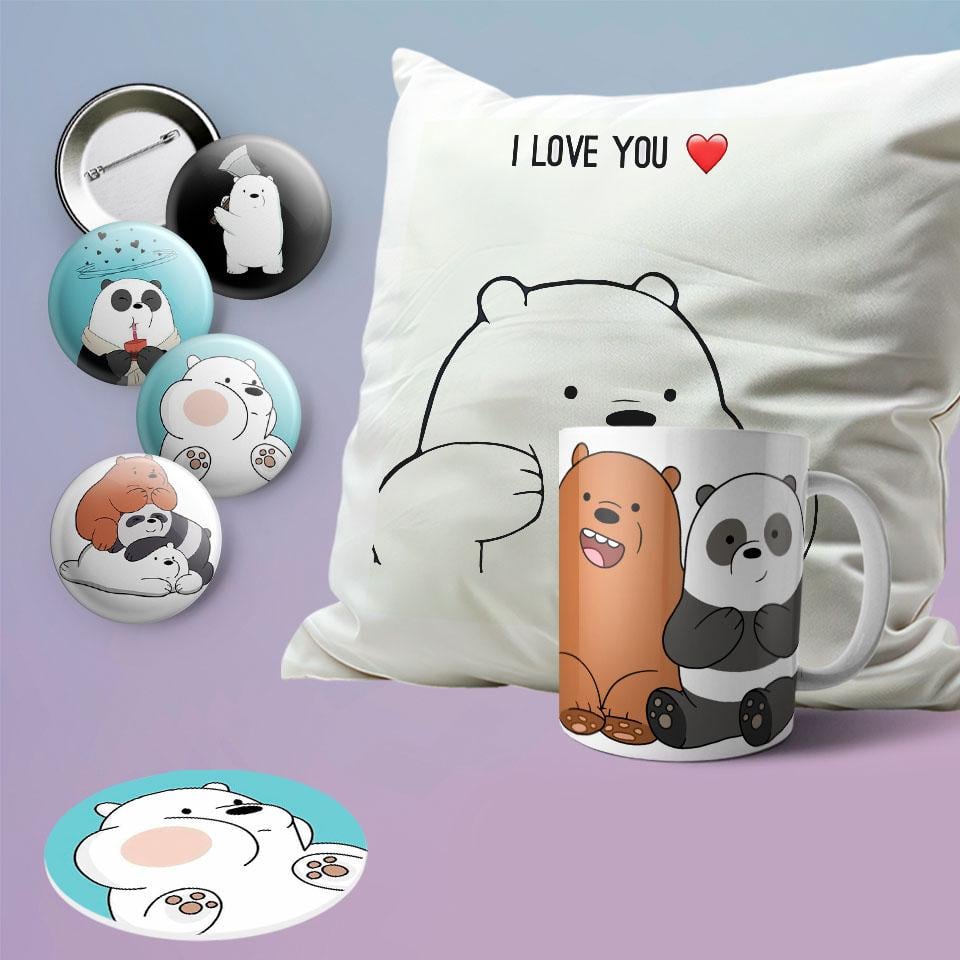 Подарочный набор бокс Вся правда о медведях We Bare Bears (212)