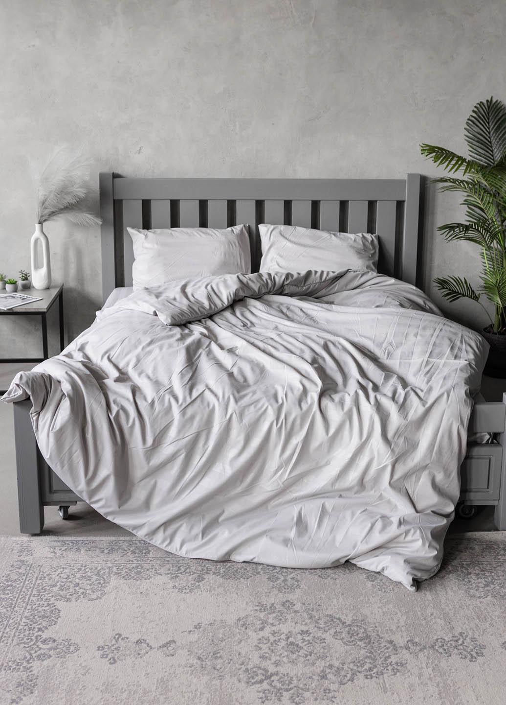 Комплект постільної білизни на гумці Страйп двоспальний (20202)