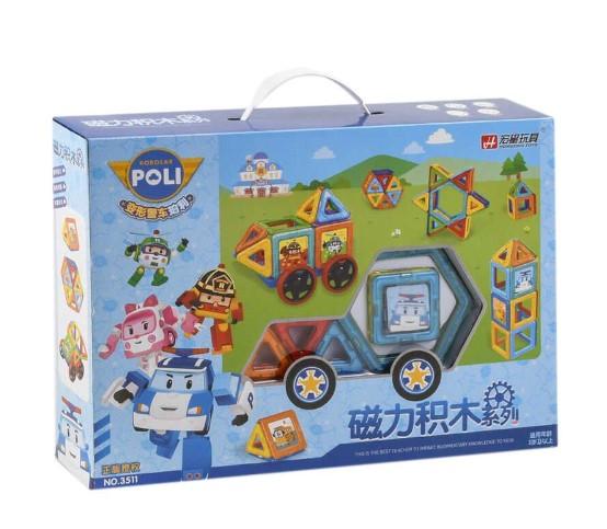 Конструктор магнітний Робокар Полі 3511 40 деталей (14412261)