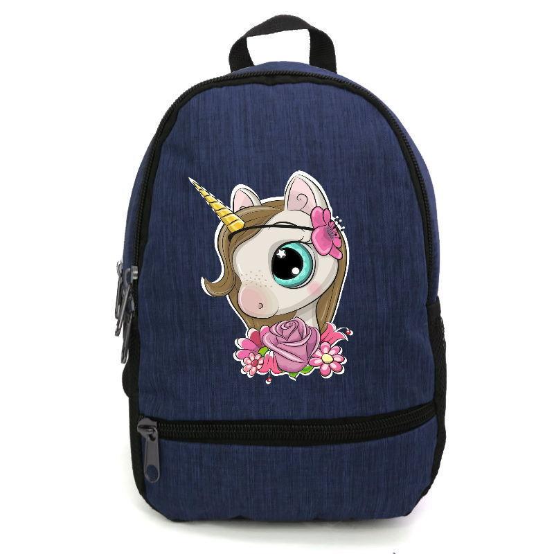 Шкільний рюкзак дитячий Cappuccino Toys EDN-0041 з принтом Unicorn 12,5 л Синій (1369989253)