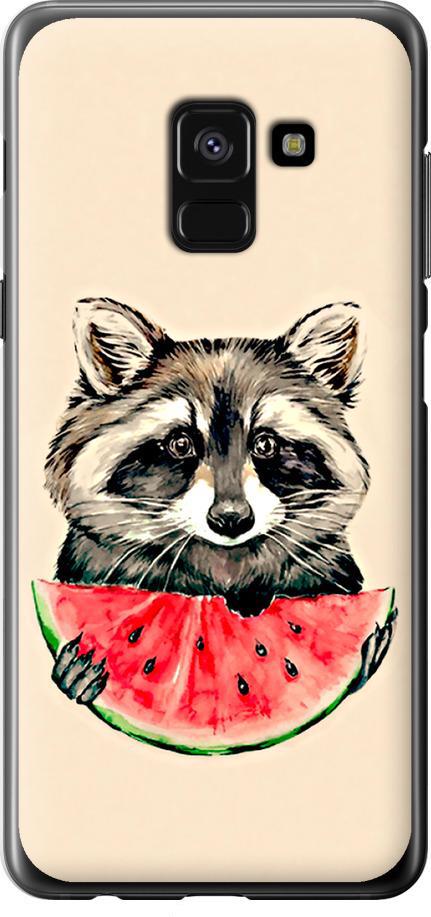 Чехол на Samsung Galaxy A8 2018 A530F Енотик с арбузом (4605m-1344-42517) Чехол на Samsung Galaxy A8 2018 A530F Енотик с арбузом (4605m-1344-42517)