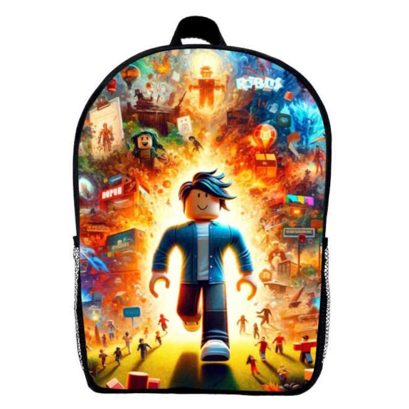 Школьный рюкзак детский Roblox R09 29х21х9 см 5 л Черный (2181713324)