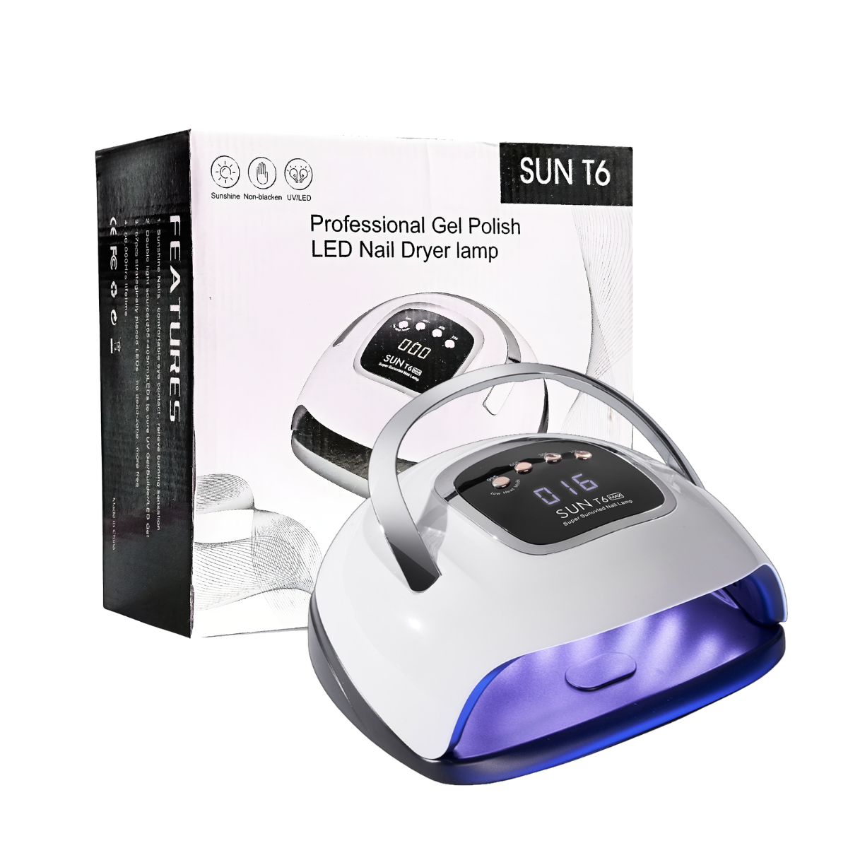 Лампа для гель-лака профессиональная Sun T6 UV/LED 220 Вт