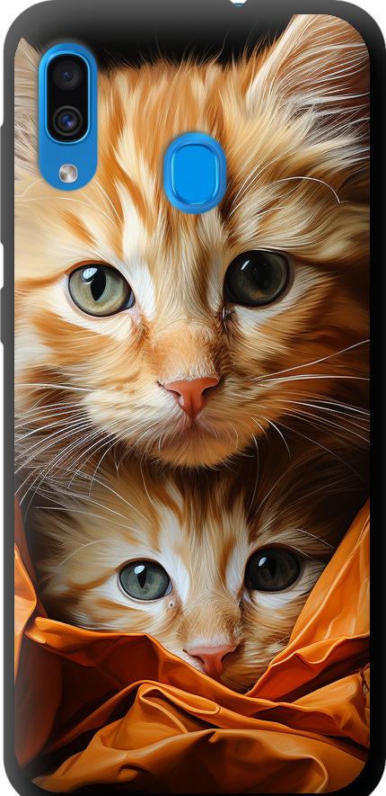 Чехол на Samsung Galaxy A20 2019 A205F Котики 2 (5664b-1761-42517) Чехол на Samsung Galaxy A20 2019 A205F Котики 2 (5664b-1761-42517)