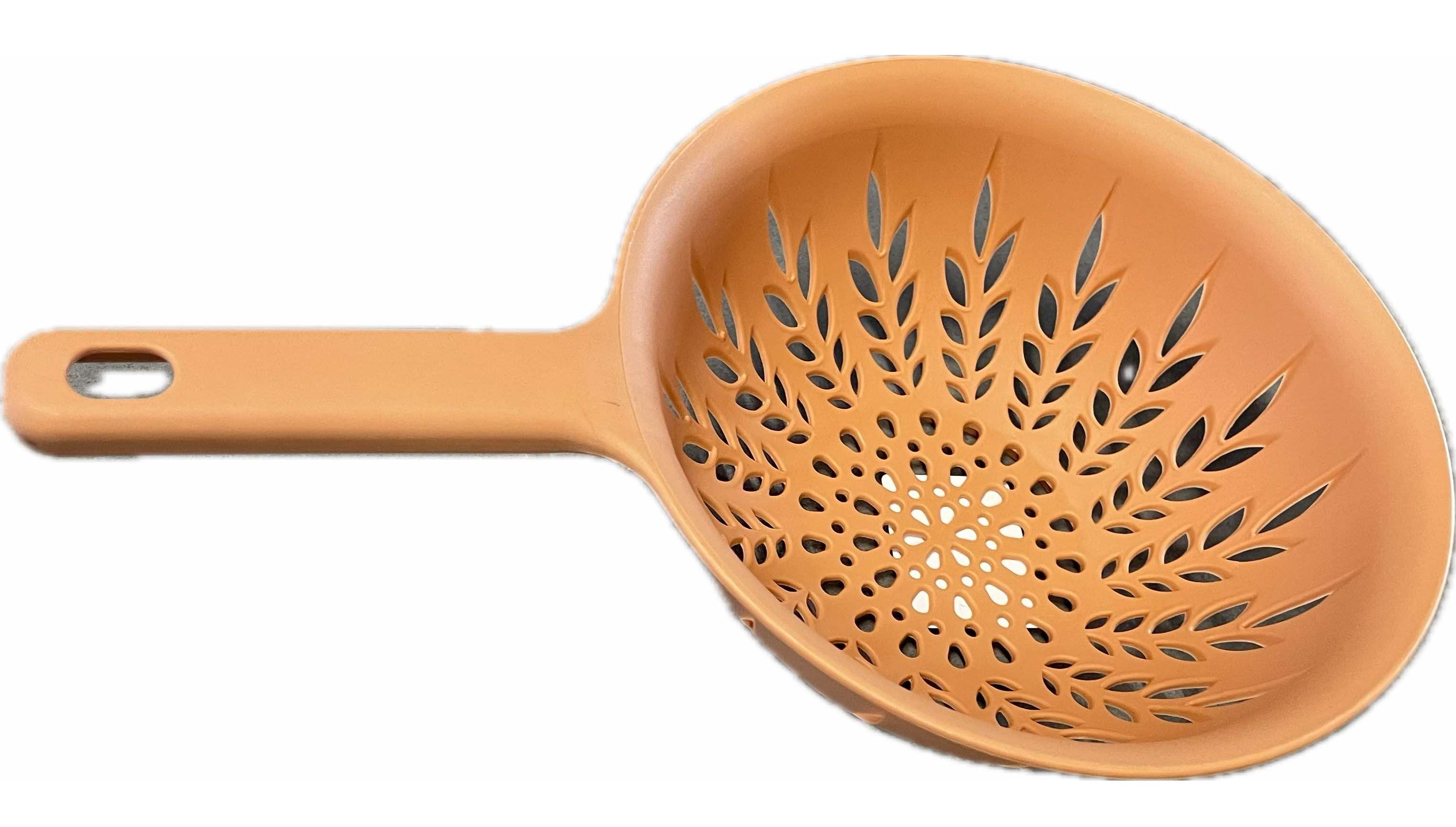 Дуршлаг с ручками Stenson R90147 пластиковый 32х20х10 см Оранжевый (608577)