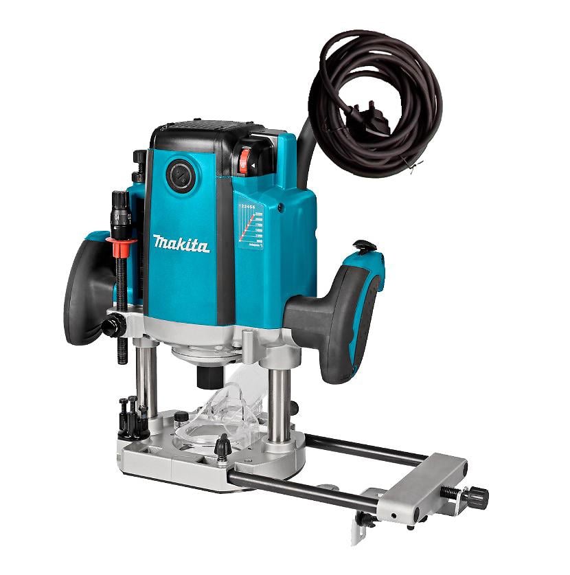 Фрезер универсальный Makita RP2300FCX (2300Вт, 6-8-12 мм) с тремя ступенями регулировки глубины реза (4595)