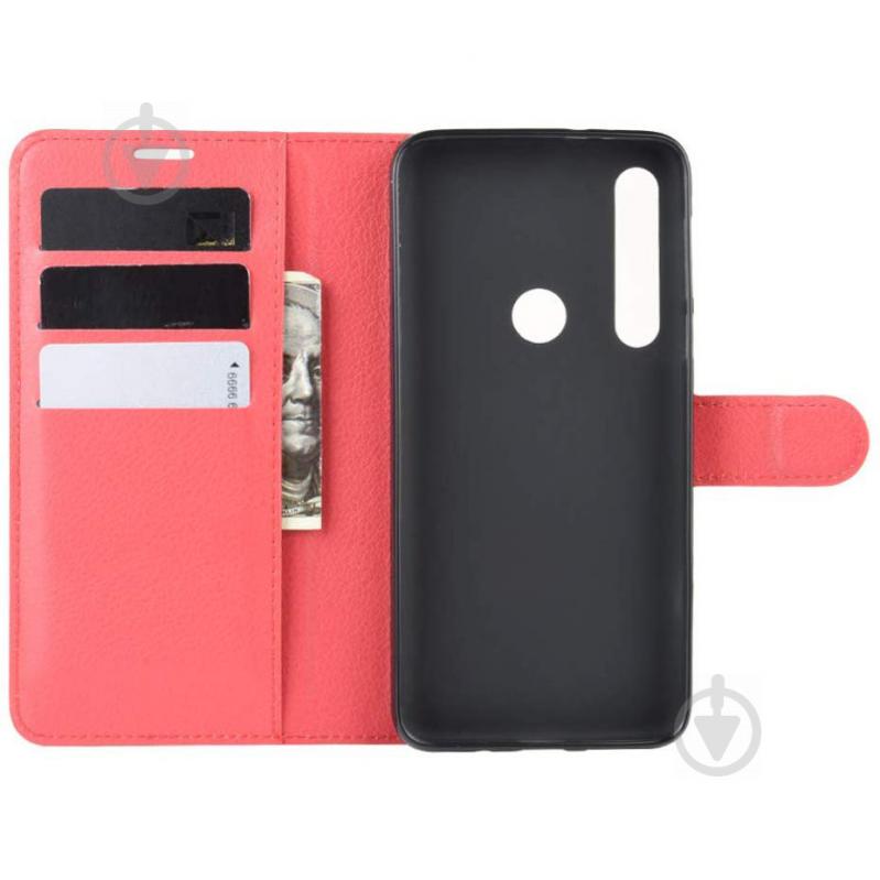 Чехол-книжка Litchie Wallet для Motorola One Macro / Moto G8 Play Red (hub_tkCZ48229) - фото 3