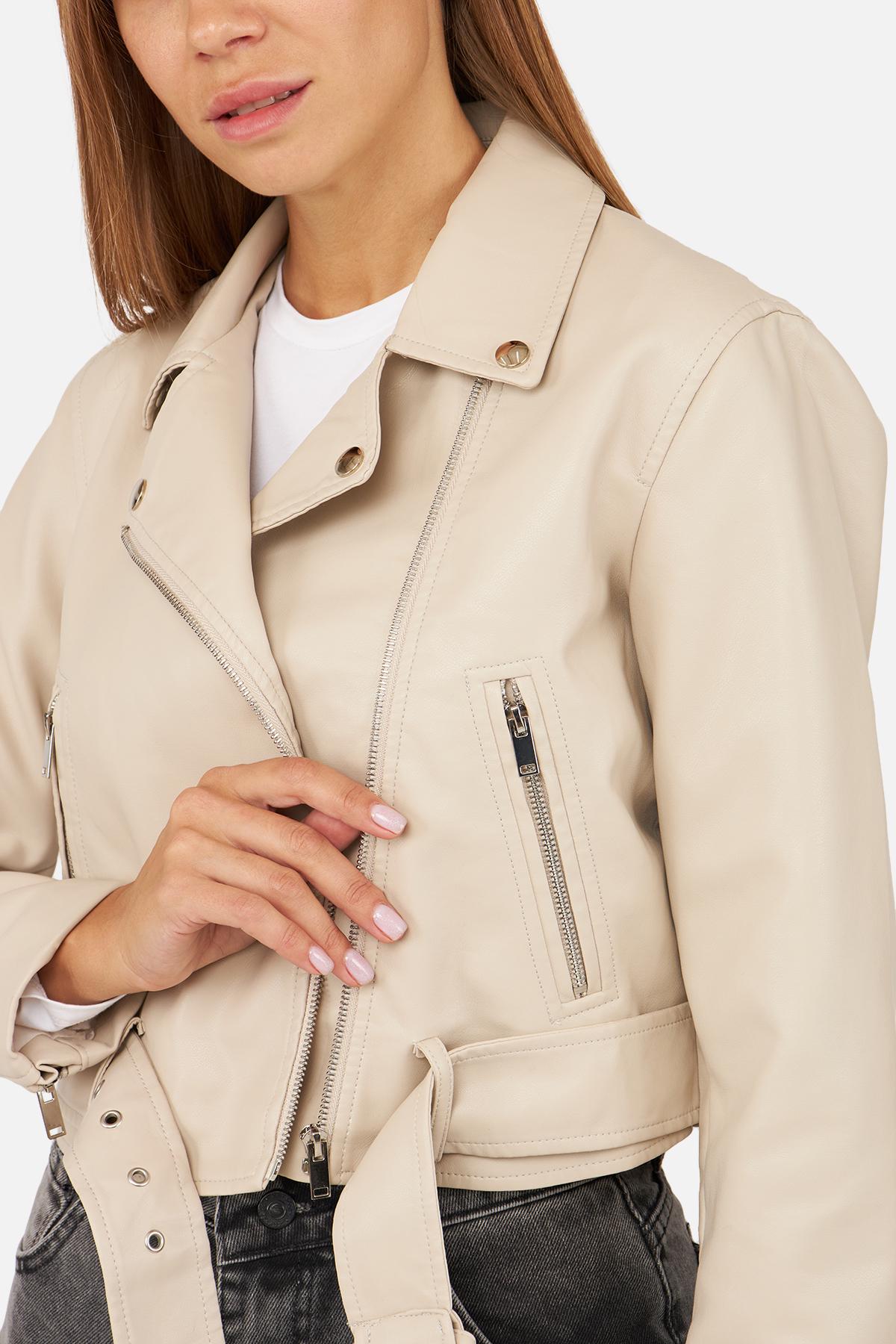 Куртка косуха жіноча р. 40 Сірий (SKT001009740) - фото 3 Куртка косуха жіноча р. 40 Сірий (SKT001009740) - фото 3