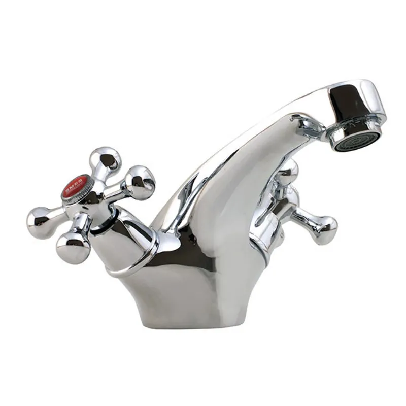 Смеситель для умывальника Europroduct Smes 161 KURANT из латуни Стальной (EP0058)