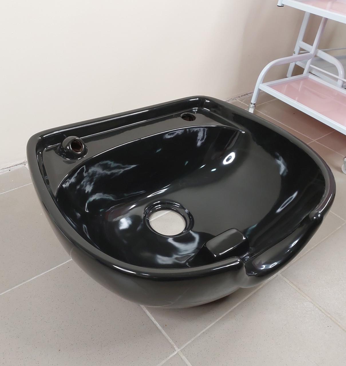 Раковина к парикмахерской мойке ДенІС professional керамическая Черный (1772557211) - фото 4 Раковина к парикмахерской мойке ДенІС professional керамическая Черный (1772557211) - фото 4