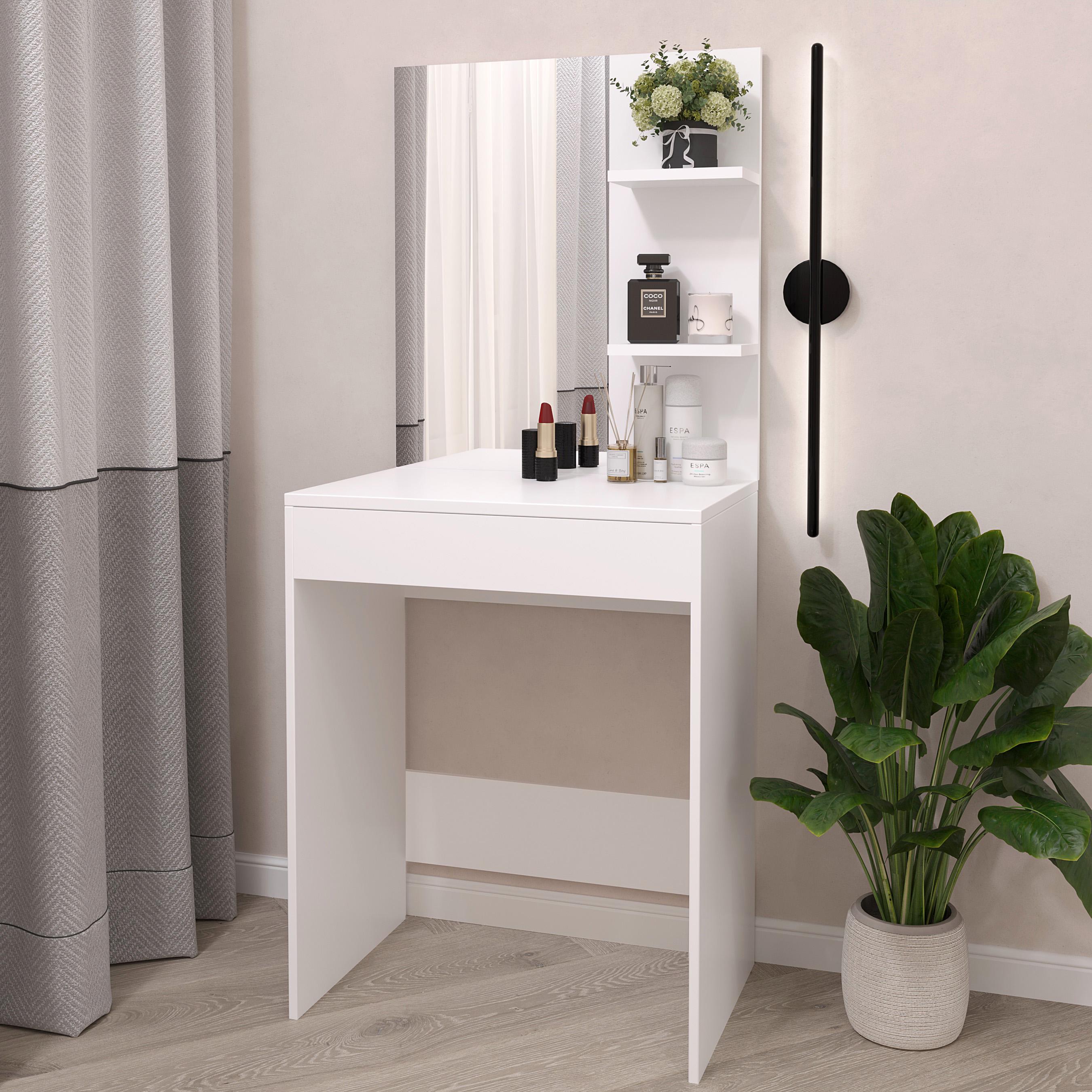 Столик для макіяжу 140х60х40 см Білий - фото 2 Столик для макіяжу 140х60х40 см Білий - фото 2