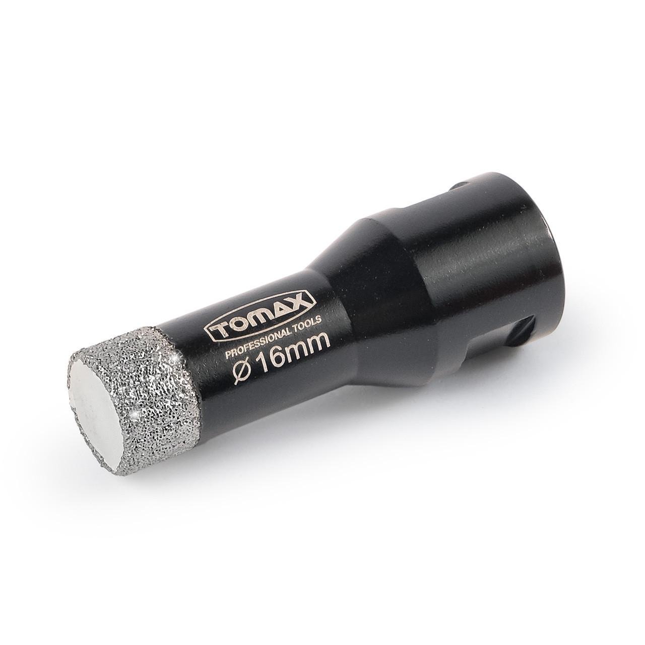 Коронка для плитки/керамогранита TOMAX 16 мм на УШМ/болгарку алмазная (2241596211)
