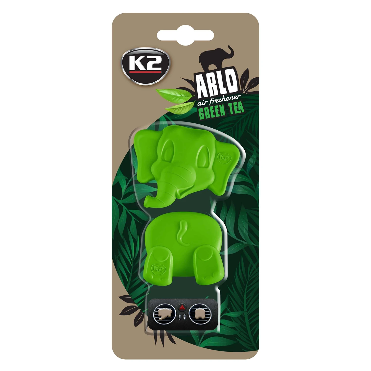 Ароматизатор для салона авто K2 Arlo Зеленый чай 15 г (V89ZHE)