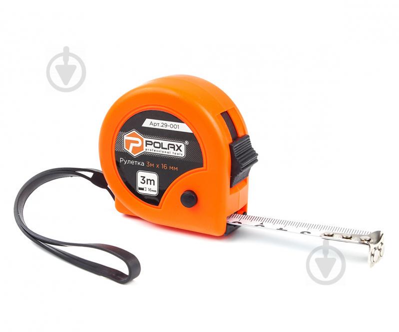 Рулетка Polax вимірювальна будівельна 2 фіксатори 3*16 мм (29-001)