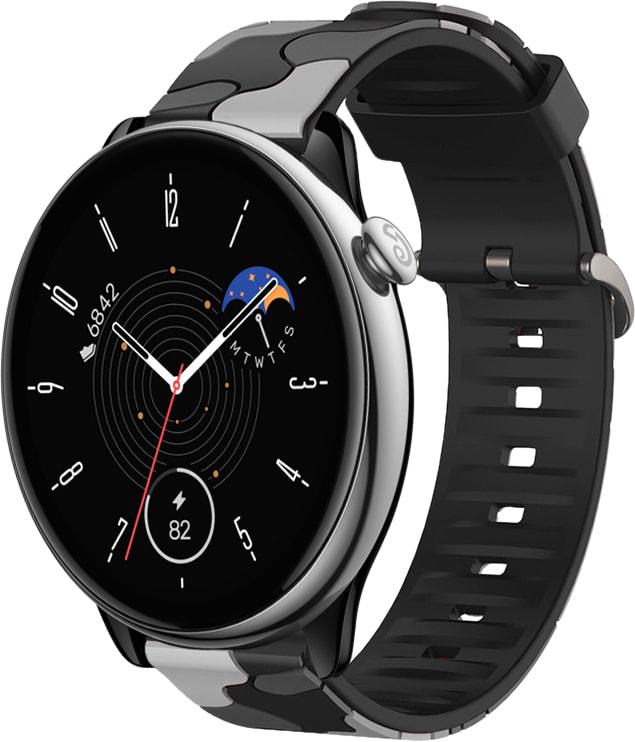Ремінець Tactic Camouflage для Amazfit GTR Mini Black Grey (33644-53)