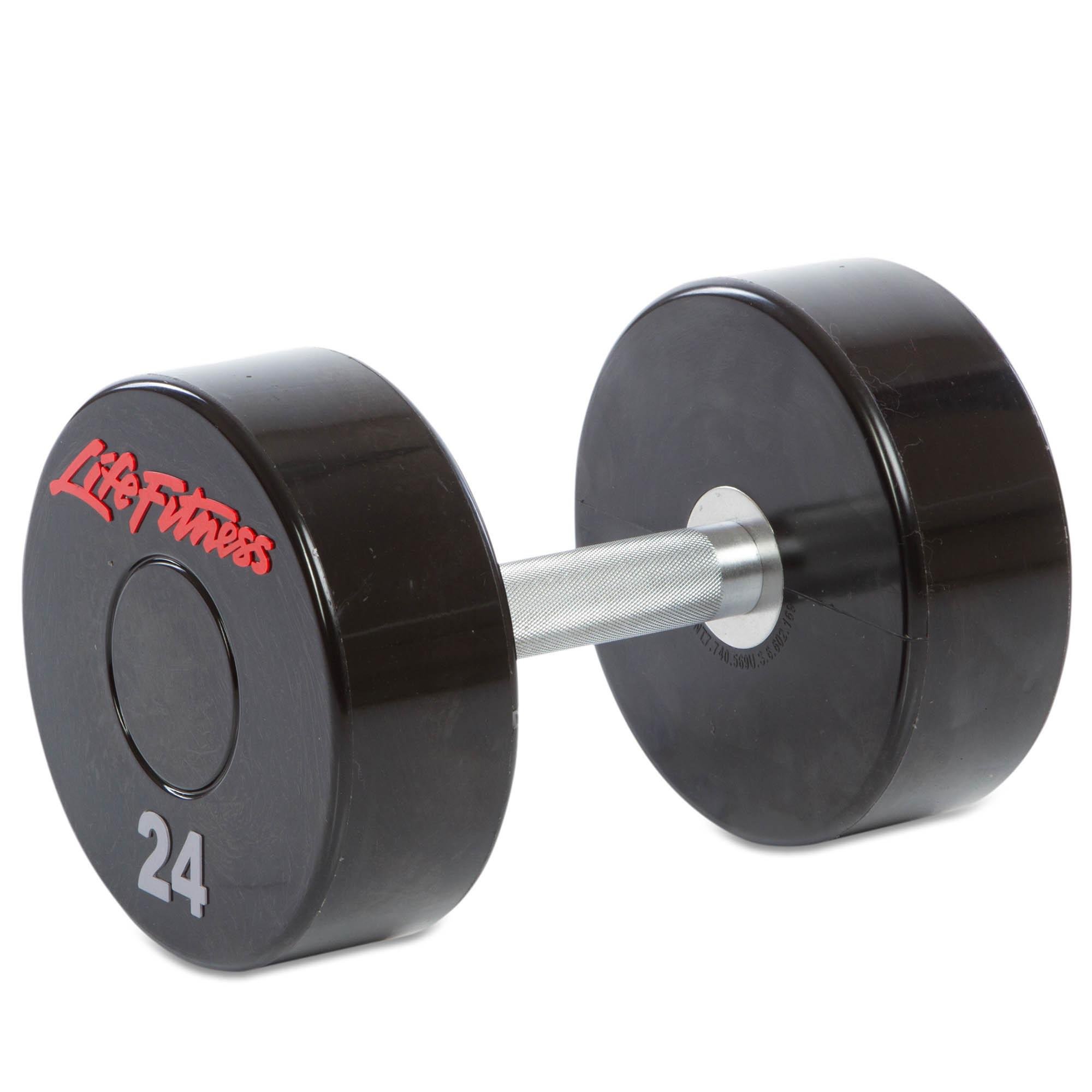 Гантель цельная профессиональная Zelart LIFE FITNESS SC-80081-24 1 шт. 24 кг (DR002723)