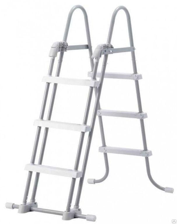 Лестница для бассейна Intex 28075 до 107 см со съемной лестницей для безопасности
