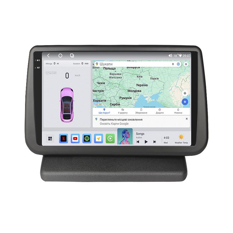 Автомагнитола штатная Lesko 4G/QLED/360°/CarPlay/GPS/Wi-Fi для Nissan Note I 2005-2008 4/64Gb 9" (2354223526)