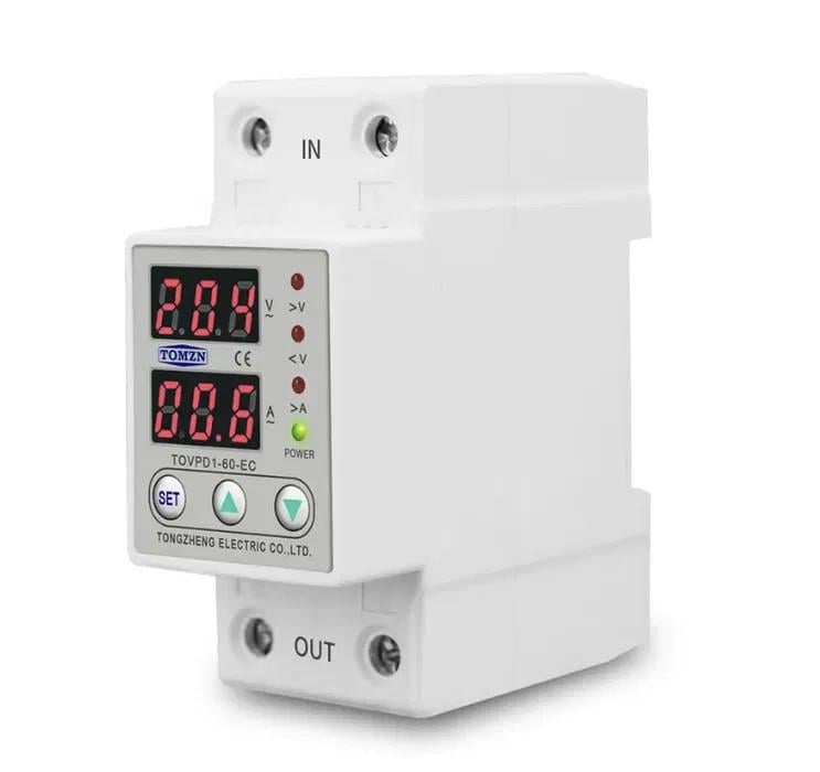 Реле контролю TOVPD1-60-EC 60A на DIN рейку 220В 60A 230V LED Білий (2612940103) - фото 8