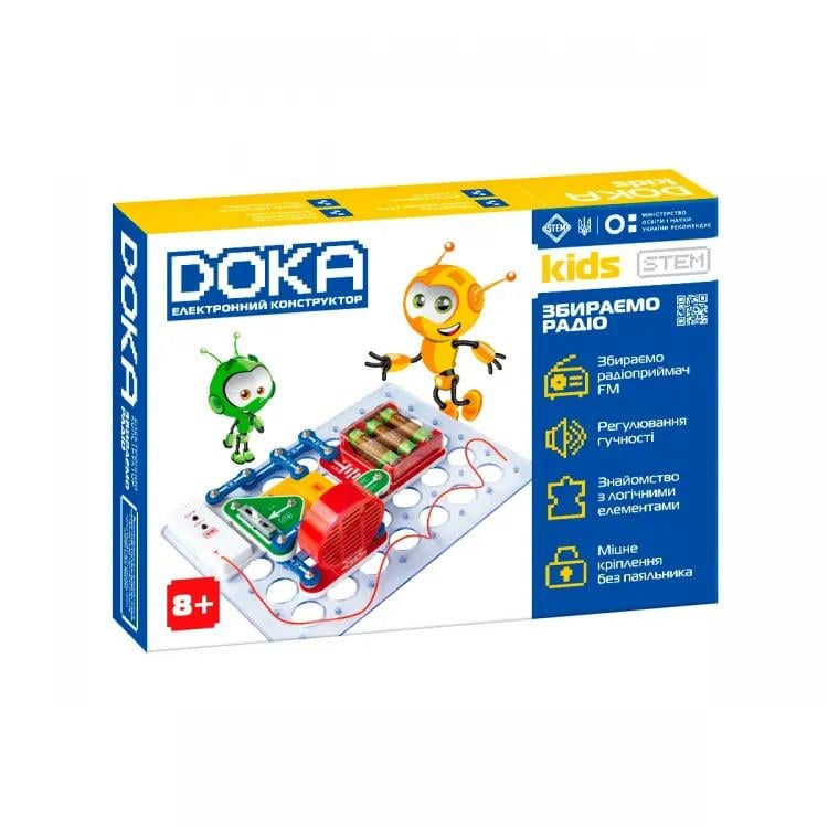 Конструктор электронный DOKA D70703 Собираем радио 19 дет. Разноцветный (АА12346670)