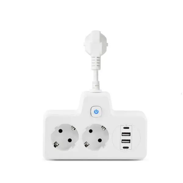 Фильтр-разветвитель сетевой SNAILS 2 розетки LED 4 USB 8 см Белый (HP-5-17) - фото 1 Фильтр-разветвитель сетевой SNAILS 2 розетки LED 4 USB 8 см Белый (HP-5-17) - фото 1