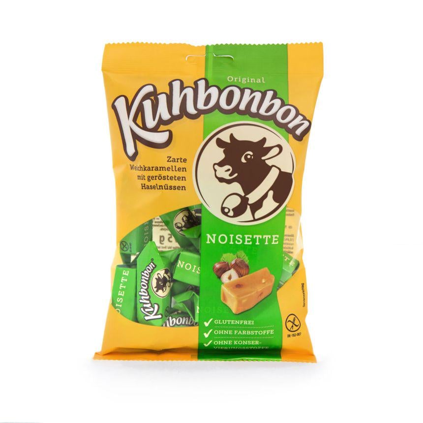 Цукерки без глютену Kuhbonbon "Корівка" з фундуком 175 г (4028452261387)