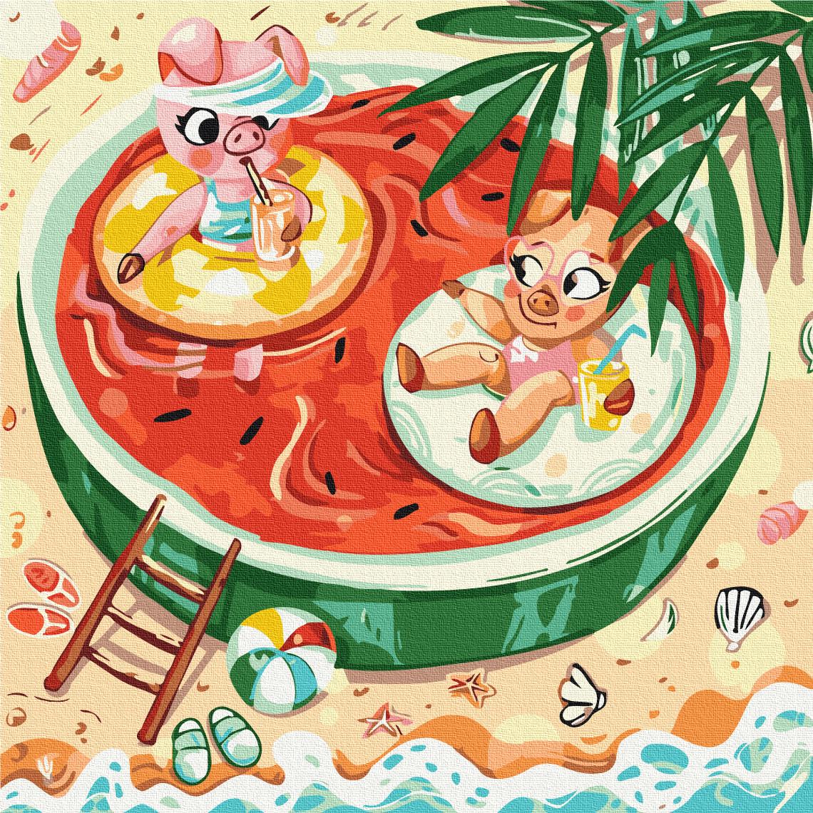 Картина по номерам Brushme Привет - лето 40x40 см (SBS023)