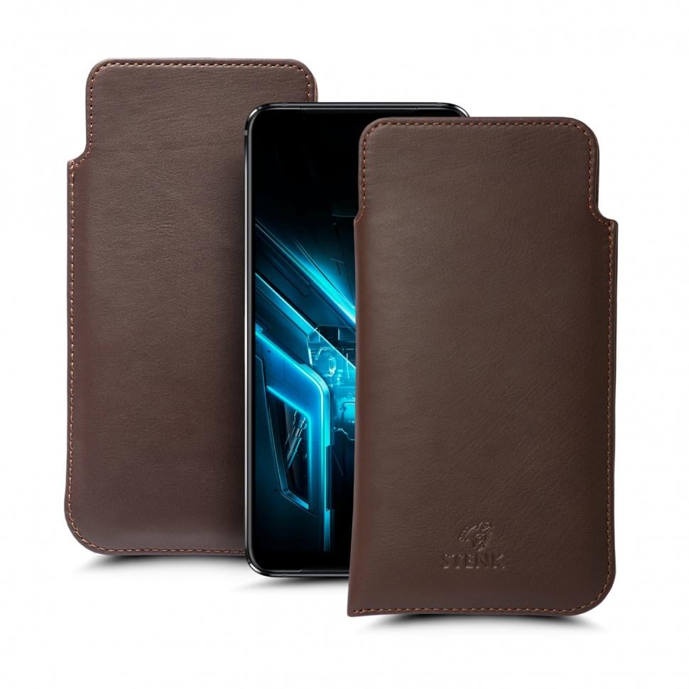 Футляр Stenk Elegance для ASUS ROG Phone 3 (ZS661KS) Коричневый (67408)