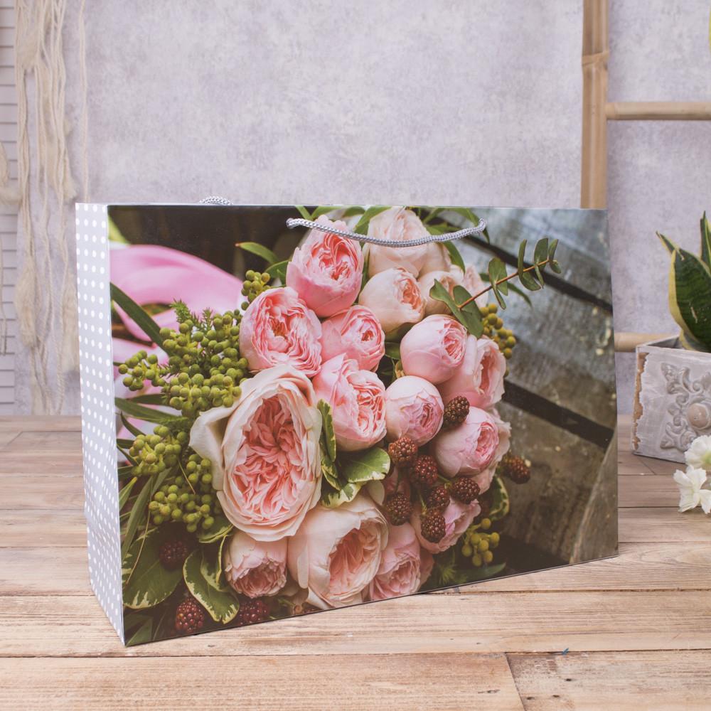 Пакет цветы 25x36x10 см (4682-w4-69)