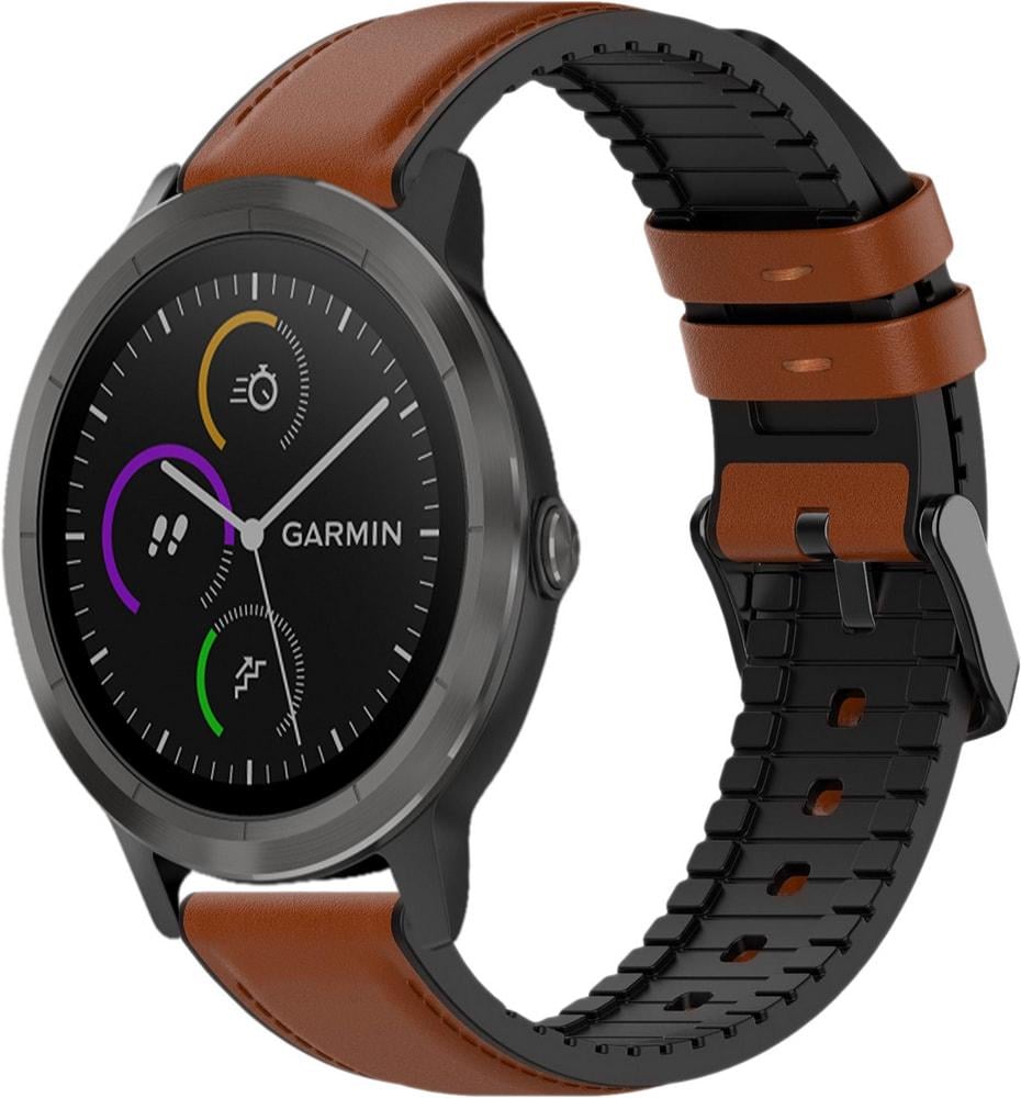 Ремешок кожаный Tamyx для Garmin Vivoactive 3 Brown (31579-30)