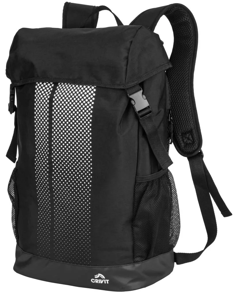 Міський рюкзак Crivit з вертикальним завантаженням 27,5 л Чорний