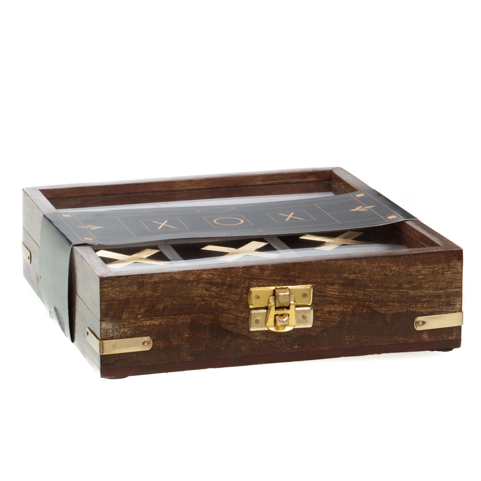 Гра хрестики-нулики Tic-tac-toe AMADEUS у дерев'яній скриньці - фото 2 Гра хрестики-нулики Tic-tac-toe AMADEUS у дерев'яній скриньці - фото 2