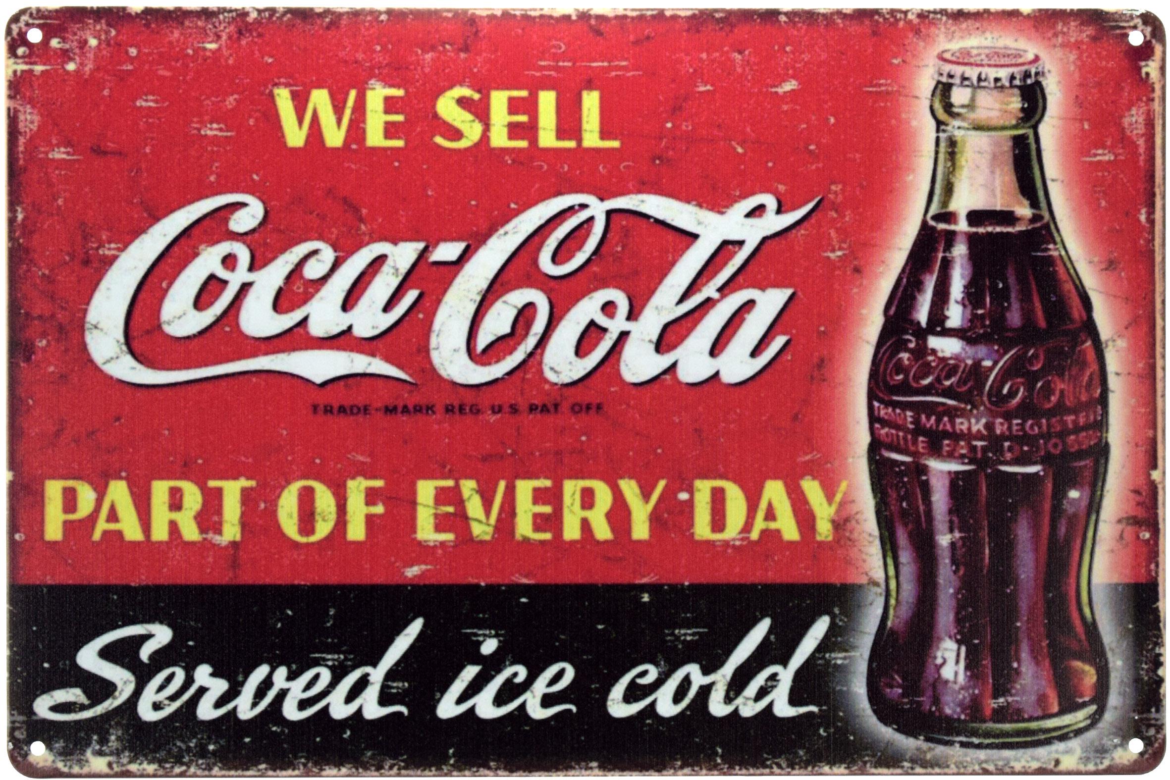 Табличка металлическая Кока-Кола/Coca-Cola Part of Every Day 20x30 см